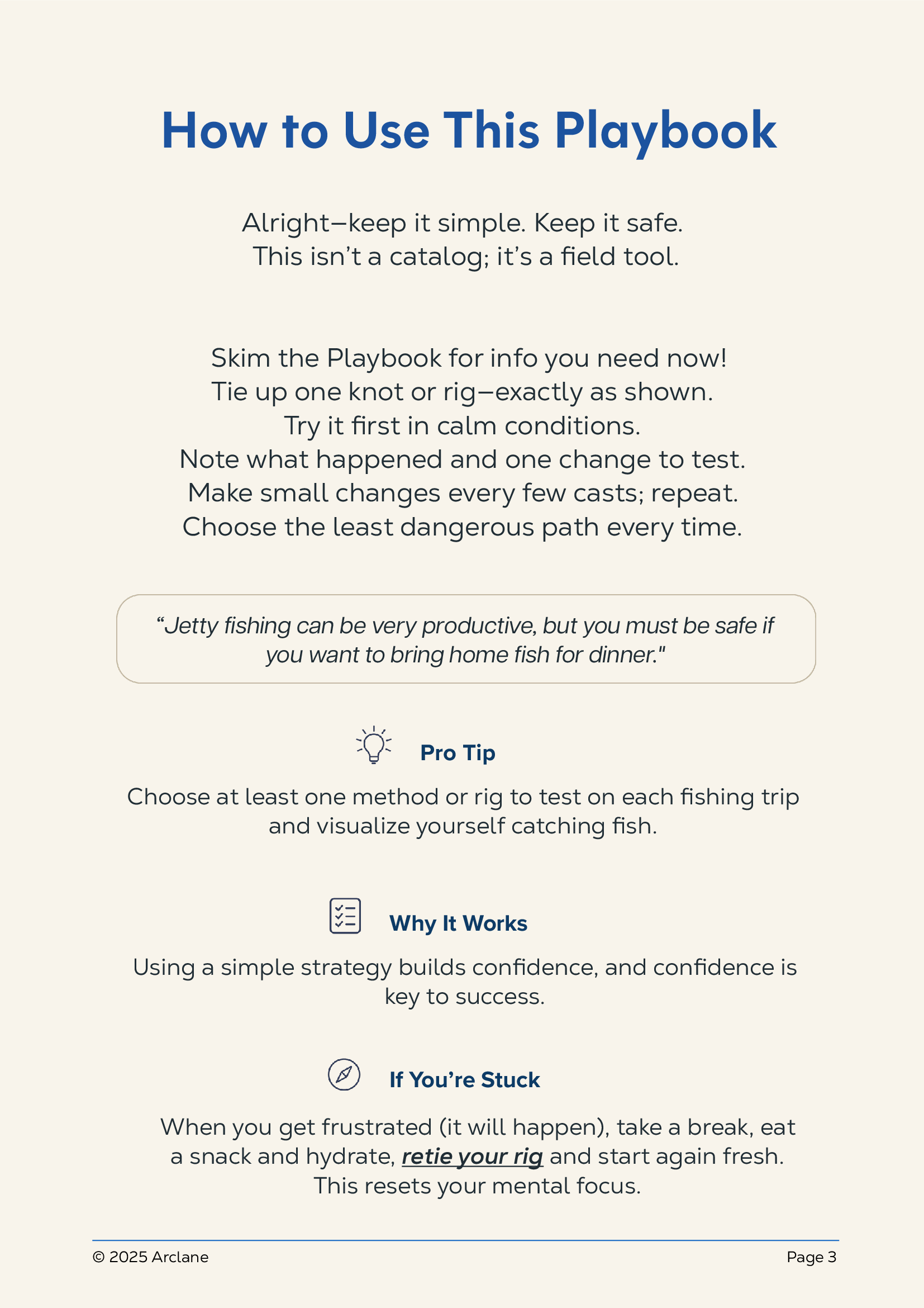 Jetty Fishing Playbook